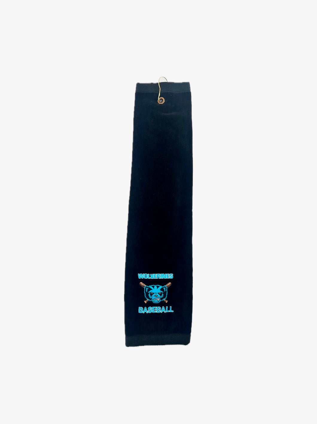 WH Baseball Golf Towel (Black)