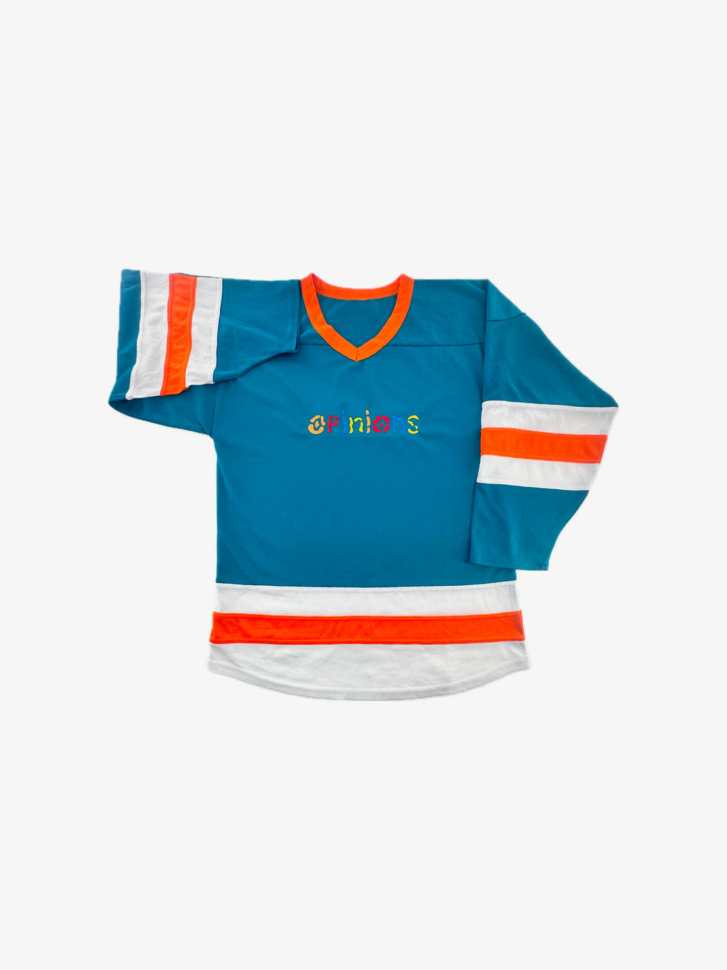 Brazil Logo Hockey Jersey (Teal/OrangeWhite)