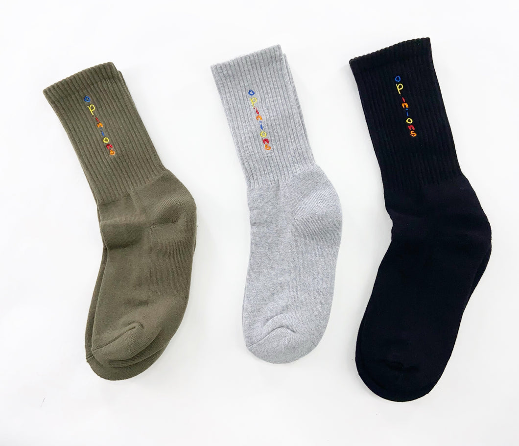 Opinions Logo  2-Pack Mystery Socks (Lt.Pink)